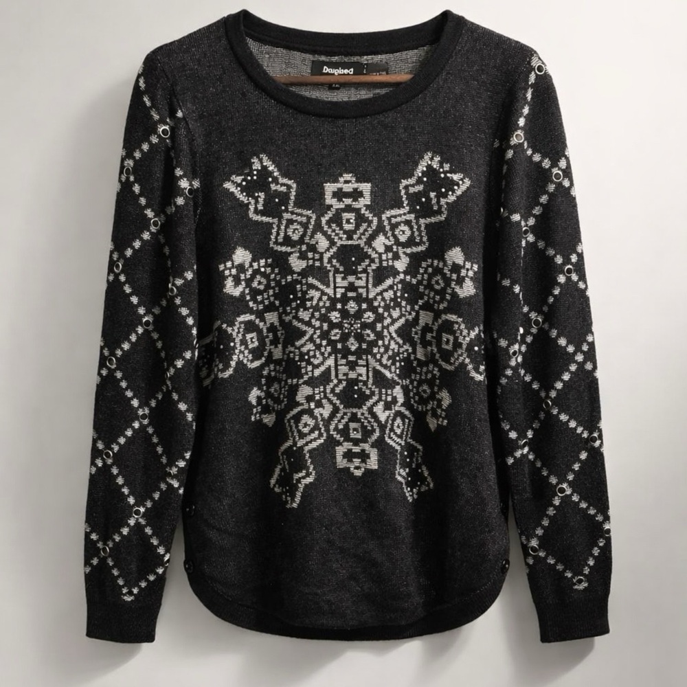 Desigual Monochrome Knit Sweater
